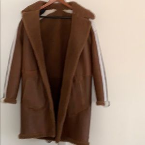 Dyed Shearling Lamb Coat